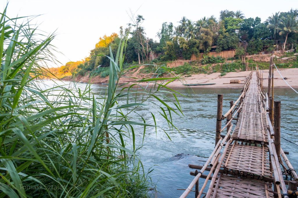 Same bridge, looking nicer, Luang Prabang